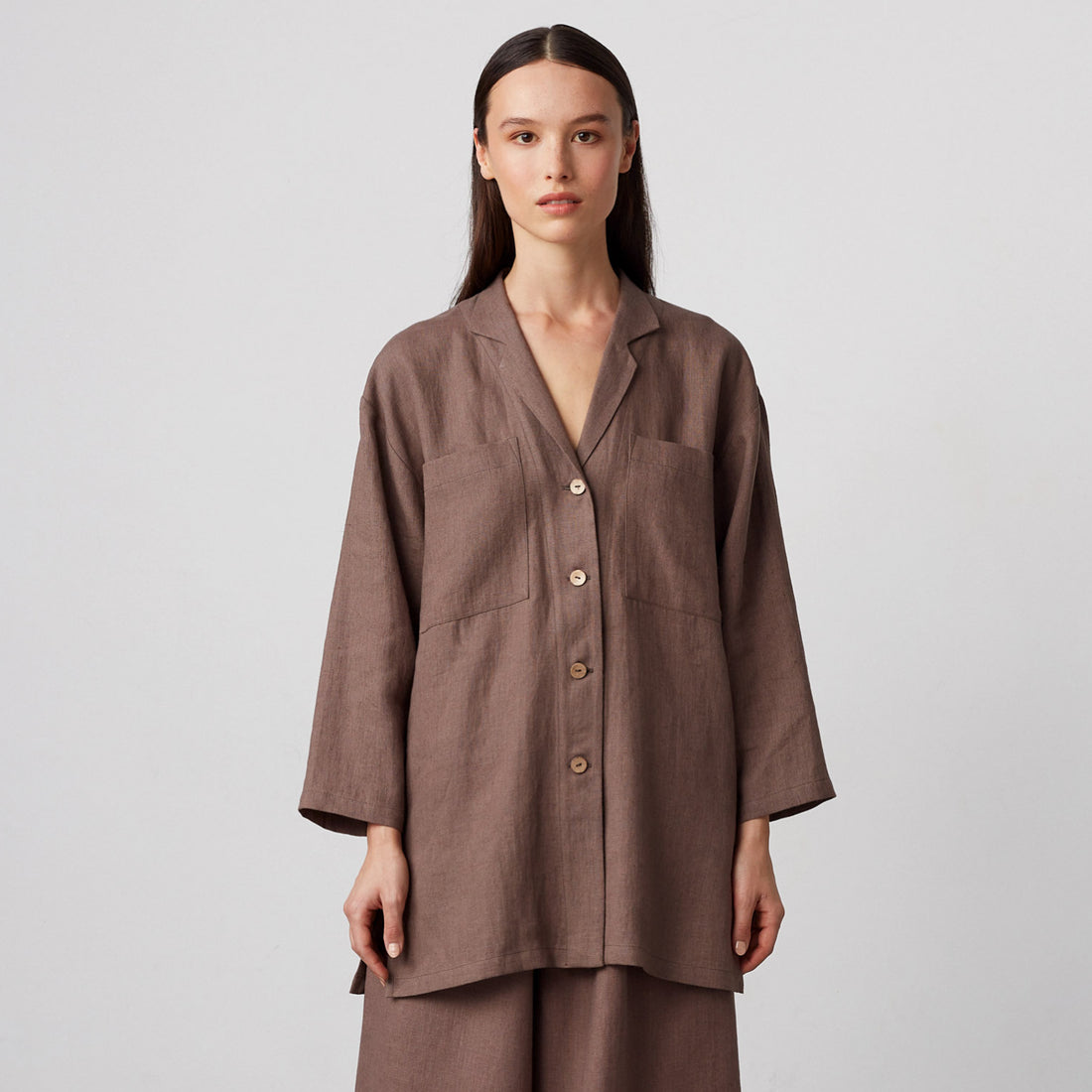 ROSEMARY Oversized Linen Shirt